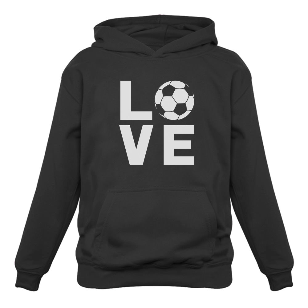 Love Soccer - Gift Idea for Soccer Fans Novelty Women Hoodie 