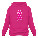 Thumbnail Distressed Pink Ribbon - Breast Cancer Awareness Women Hoodie Pink 4