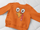 Thumbnail Turkey Face - Funny Thanksgiving Women Sweatshirt Orange 4