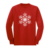 Big White Snowflakes Children's Christmas Gift Youth Kids Long Sleeve T-Shirt 