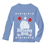 Jesus Birthday Boy Ugly Christmas Sweater Xmas Holiday Long Sleeve T-Shirt 