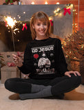Thumbnail Go Jesus it's Your Birthday Women's Ugly Christmas Sweater Black 6