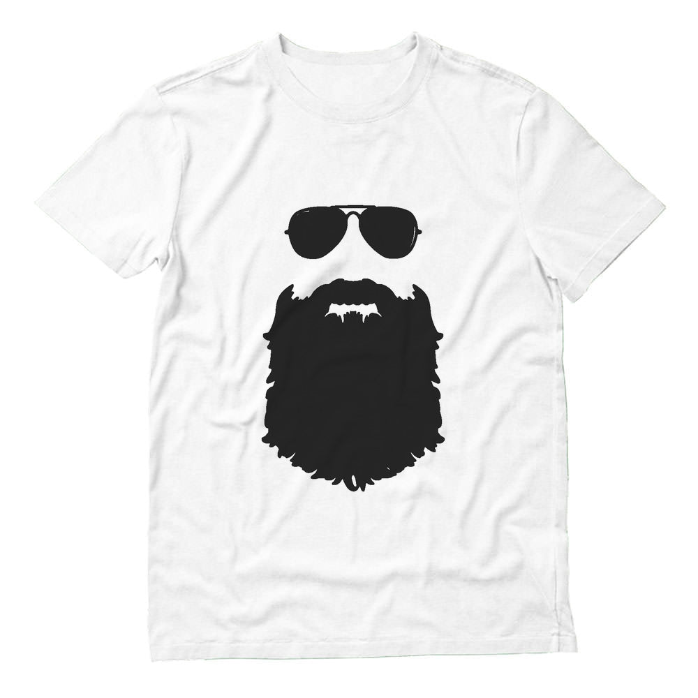 Beard & Sunglasses The Hipsters Apparel Gift Idea Cool T-Shirt - White 1