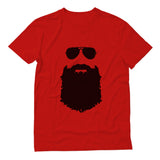 Thumbnail Beard & Sunglasses The Hipsters Apparel Gift Idea Cool T-Shirt Red 2