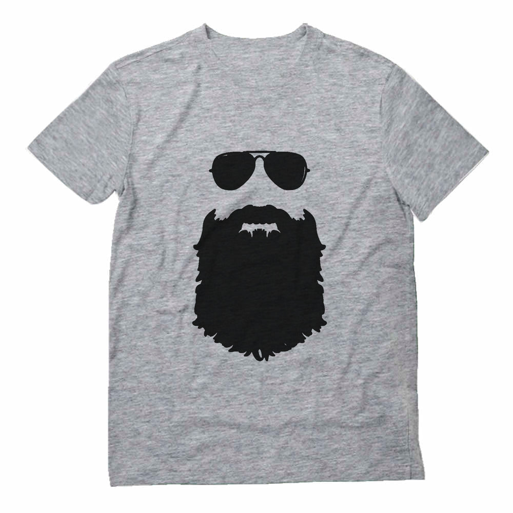 Beard & Sunglasses The Hipsters Apparel Gift Idea Cool T-Shirt - Gray 5
