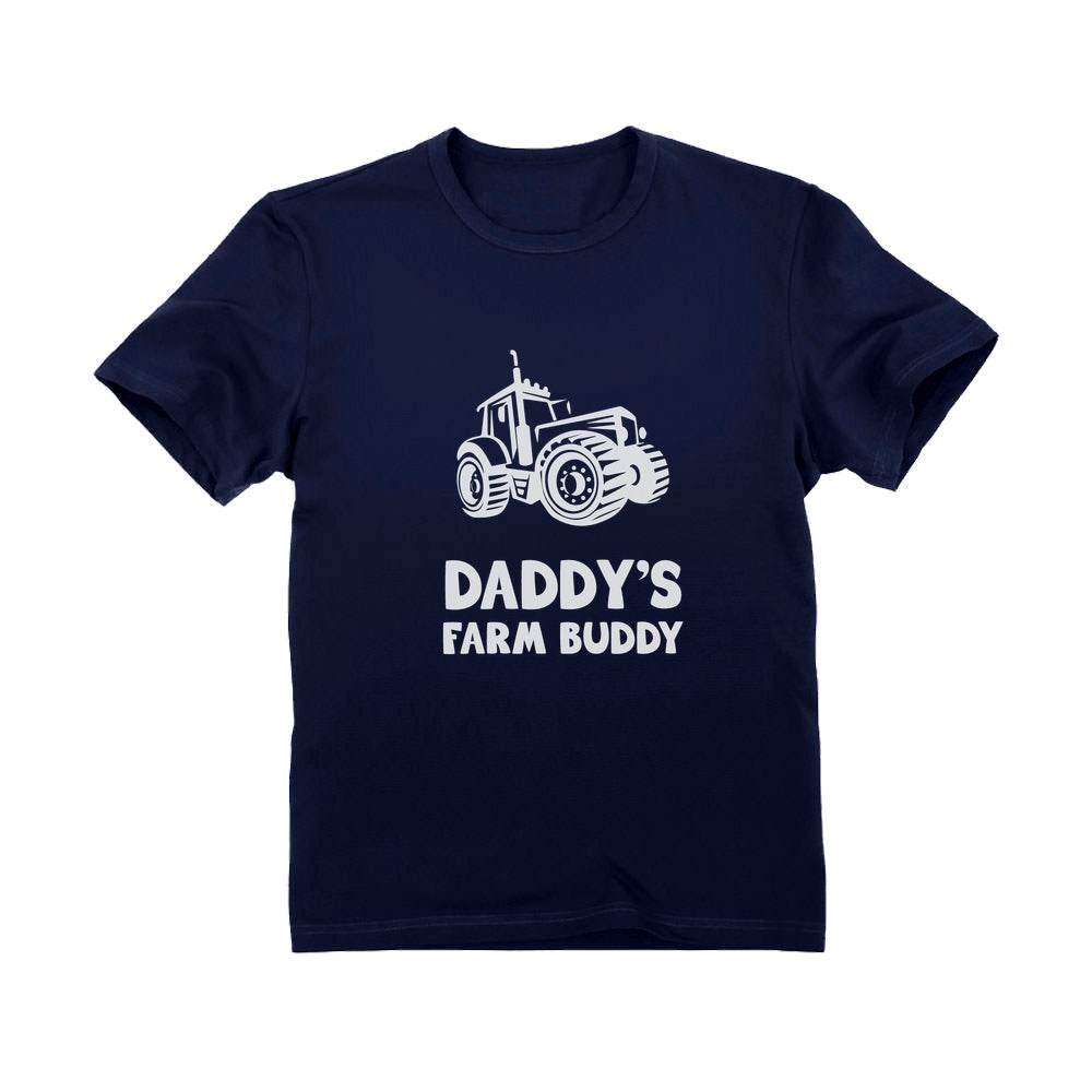 Daddy's Farm Buddy - Gift For Farmers Children Funny Youth Kids T-Shirt 