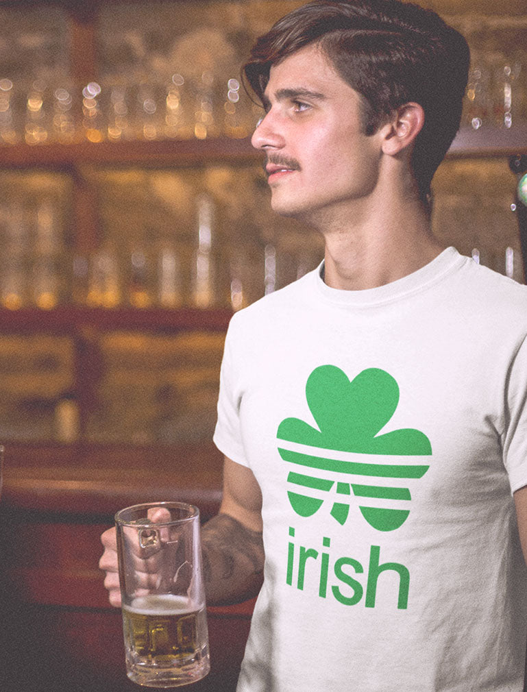 Irish Shamrock Clover T-Shirt - Olive 6
