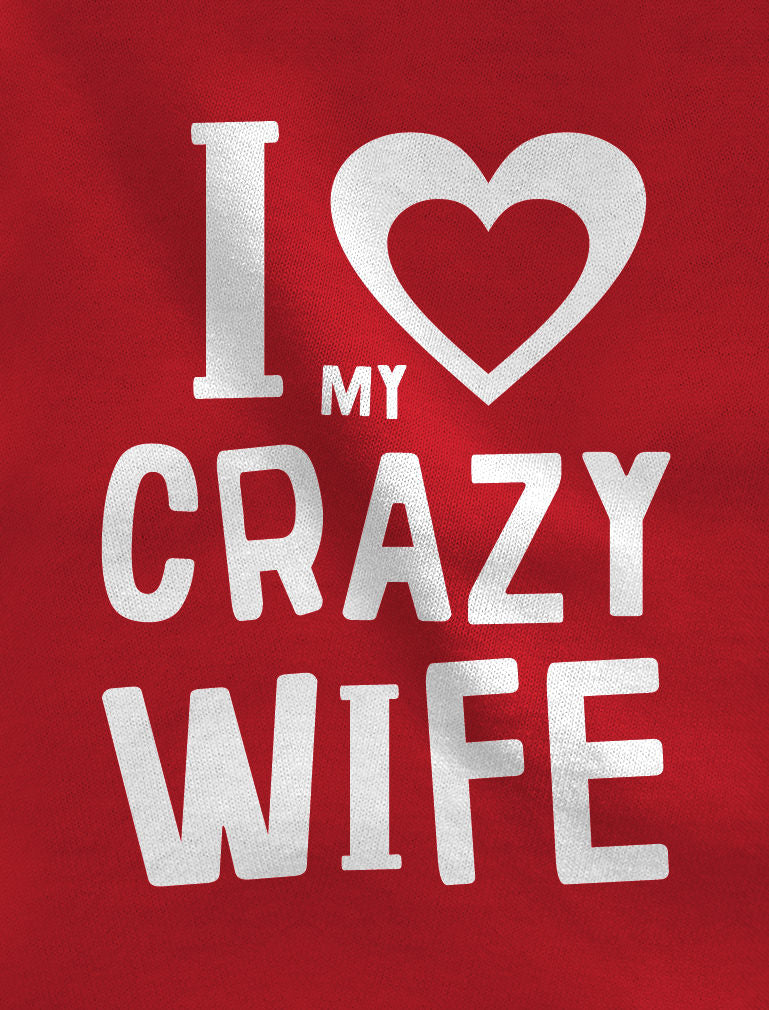 Love My Crazy Husband & Wife Matching Hoodie Wedding Valentine's Day Gift Set