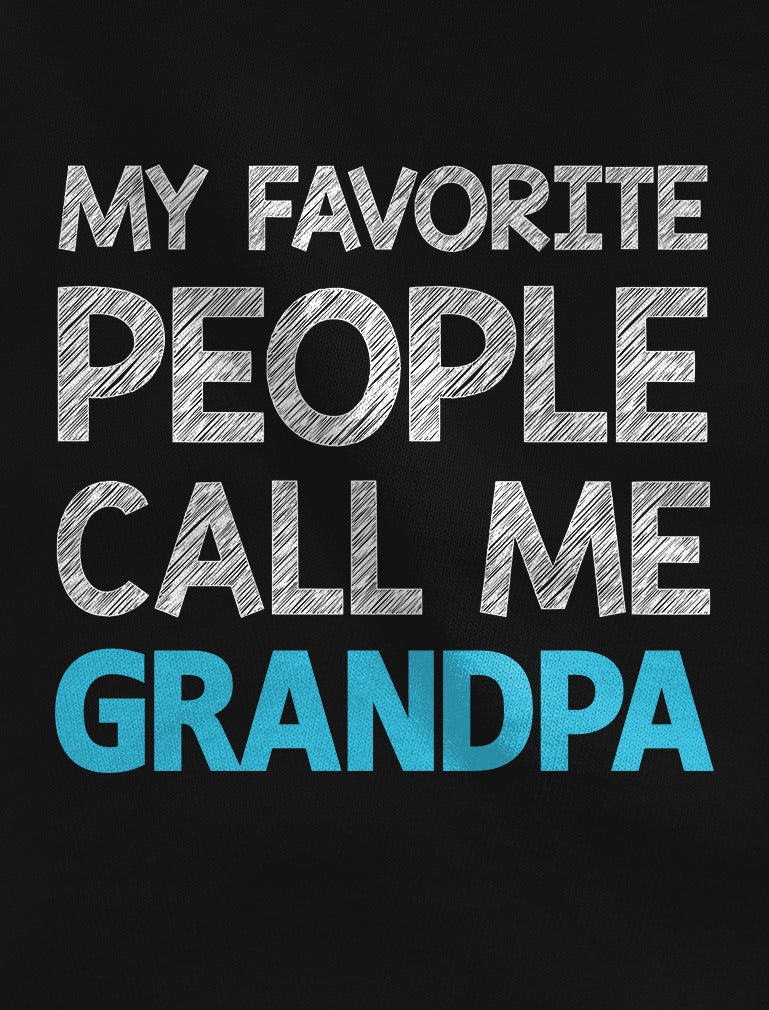 My Favorite People Call Me GRANDPA Long Sleeve T-Shirt - Gray 5