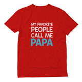 Thumbnail My Favorite People Call Me PAPA T-Shirt Red 3