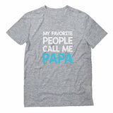Thumbnail My Favorite People Call Me PAPA T-Shirt Gray 4