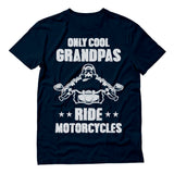 Thumbnail Only Cool Grandpas Ride Motorcycles T-Shirt Navy 4