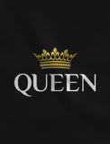 Thumbnail King Queen & Prince Cute Matching Family Hoodie Set - Valentine's Gift Queen Black / King Black / Prince Black 3