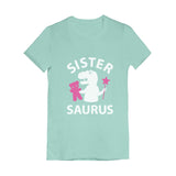 Sister - Saurus Toddler Kids Girls' Fitted T-Shirt 
