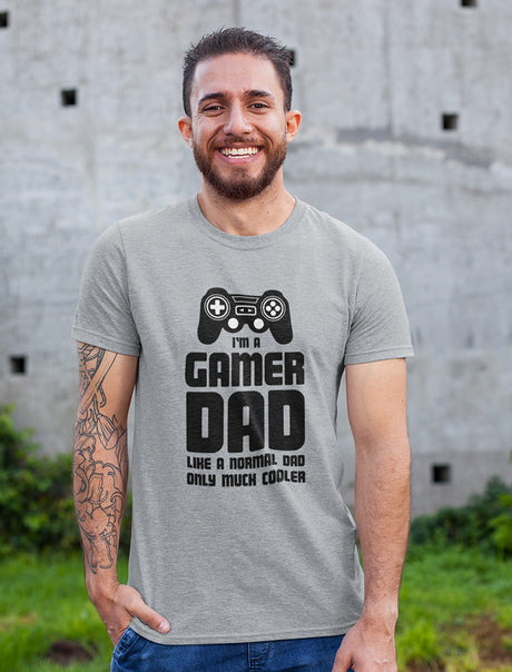 Gamer Dad T-Shirt - Gray 1