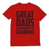 Thumbnail Great Dads Get Promoted To Grandpas T-Shirt Red 3