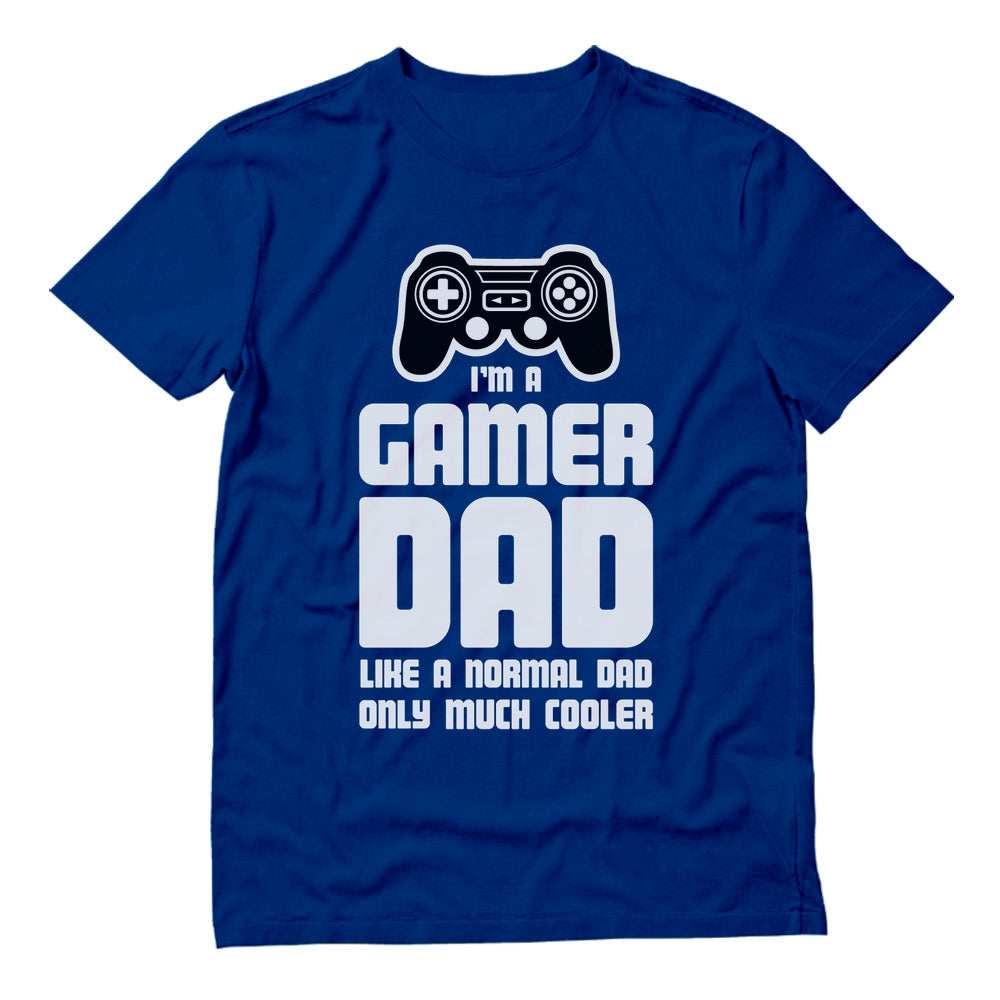 Gamer Dad Funny Gaming Father's Day Gift T-Shirt - Blue 2