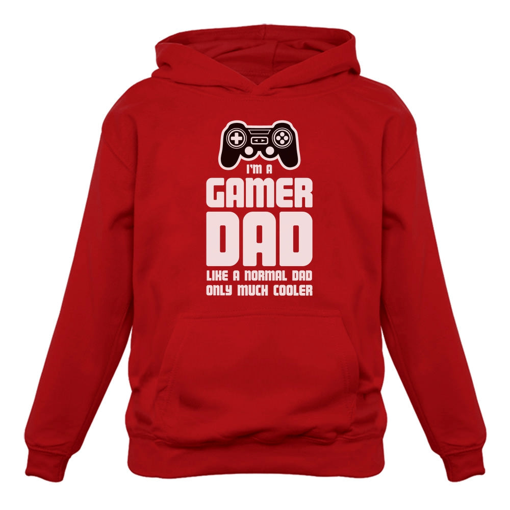 Gamer Dad Funny Gaming Father's Day Gift Hoodie - Red 3