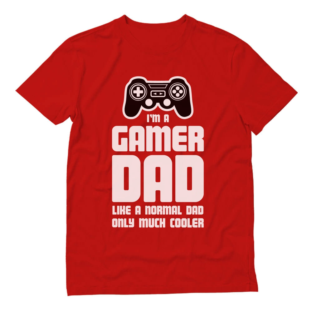 Gamer Dad Funny Gaming Father's Day Gift T-Shirt - Red 3