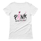 Thumbnail Pink Breast Cancer Awareness Spread The Hope Women T-Shirt White 2