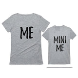 Thumbnail Mom and Daughter Matching T-Shirts Set Funny Me & Mini Me Gray 2
