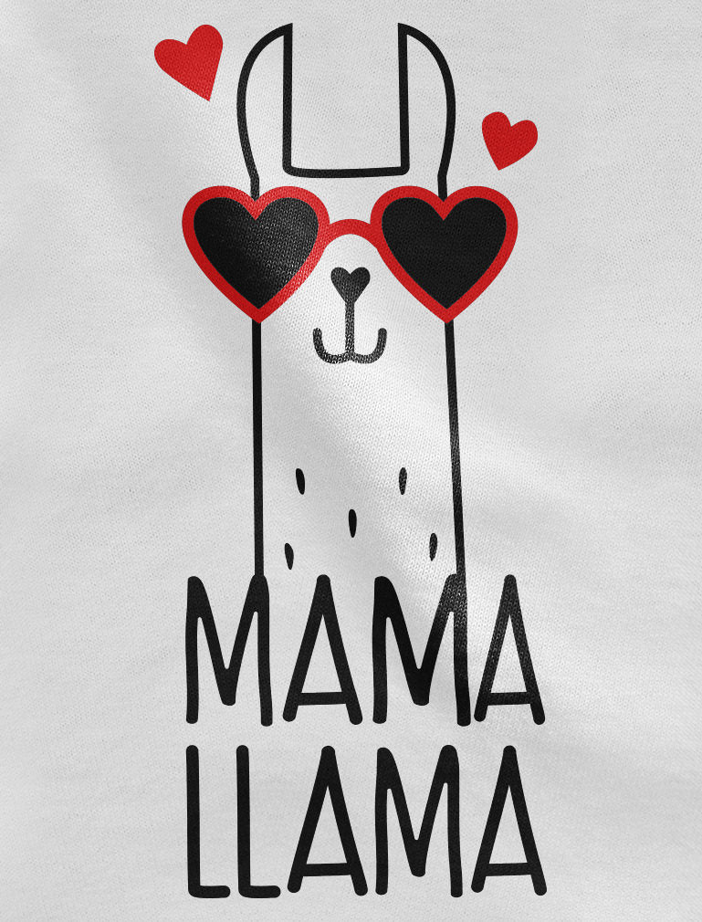 Mama Llama 3/4 Women Sleeve Baseball Jersey Shirt - black/gray 8
