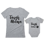 Tough Mama Tough Cookie Mother & Son / Daughter Matching Set Mom & Baby Shirts 