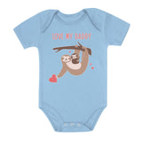 Love My Daddy Sloth Baby Bodysuit 