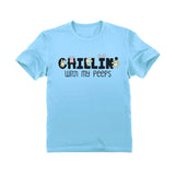 Thumbnail Happy Easter Chillin' My Peeps Easter Youth Kids T-Shirt California Blue 3
