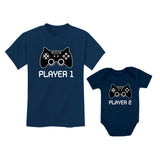 Player 1 Player 2 Big/Little Brother Gamer Matching Shirts 