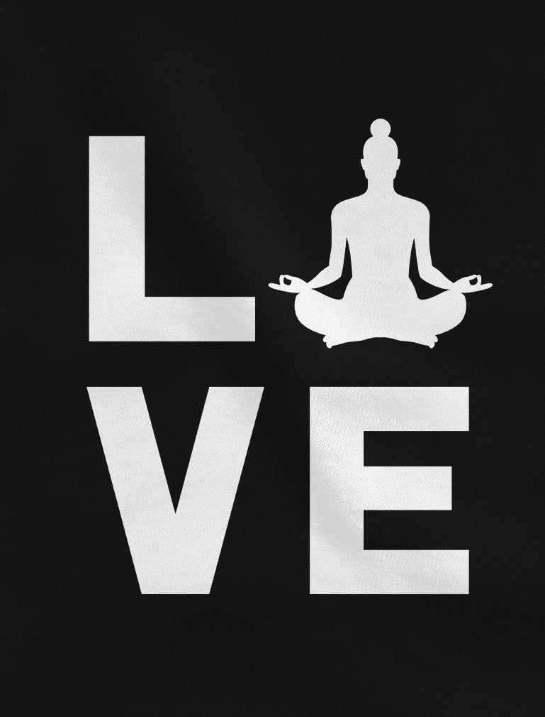 Love Yoga Buddha ZEN Racerback Tank Top - Black 3