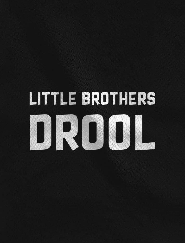 Big Brothers Rule Little Brothers Drool Boys Set Siblings Gift Shirt & Bodysuit - Big Bro Gray / Lil Bro Gray 8