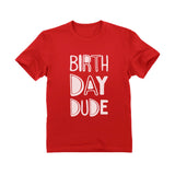 Thumbnail Birthday Dude Toddler Kids T-Shirt Red 4