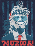 Donald Trump Portrait Murica USA Flag Men's Tank Top 