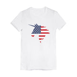 American Unicorn Youth Kids Girls' Fitted T-Shirt 