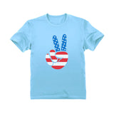 Thumbnail Flag Peace Sign Toddler Kids T-Shirt California Blue 3