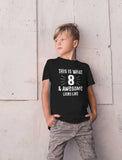 This Is What 8 & Awesome Looks Like Youth Kids T-Shirt 