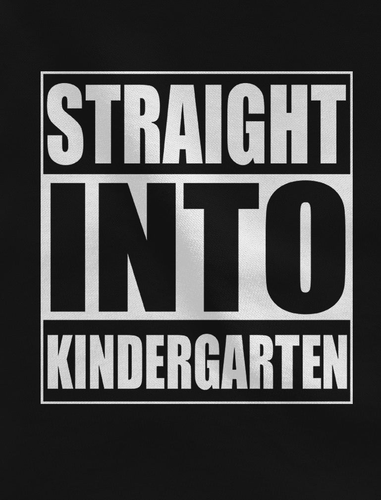 Straight Into Kindergarten Toddler Kids T-Shirt - Navy 9