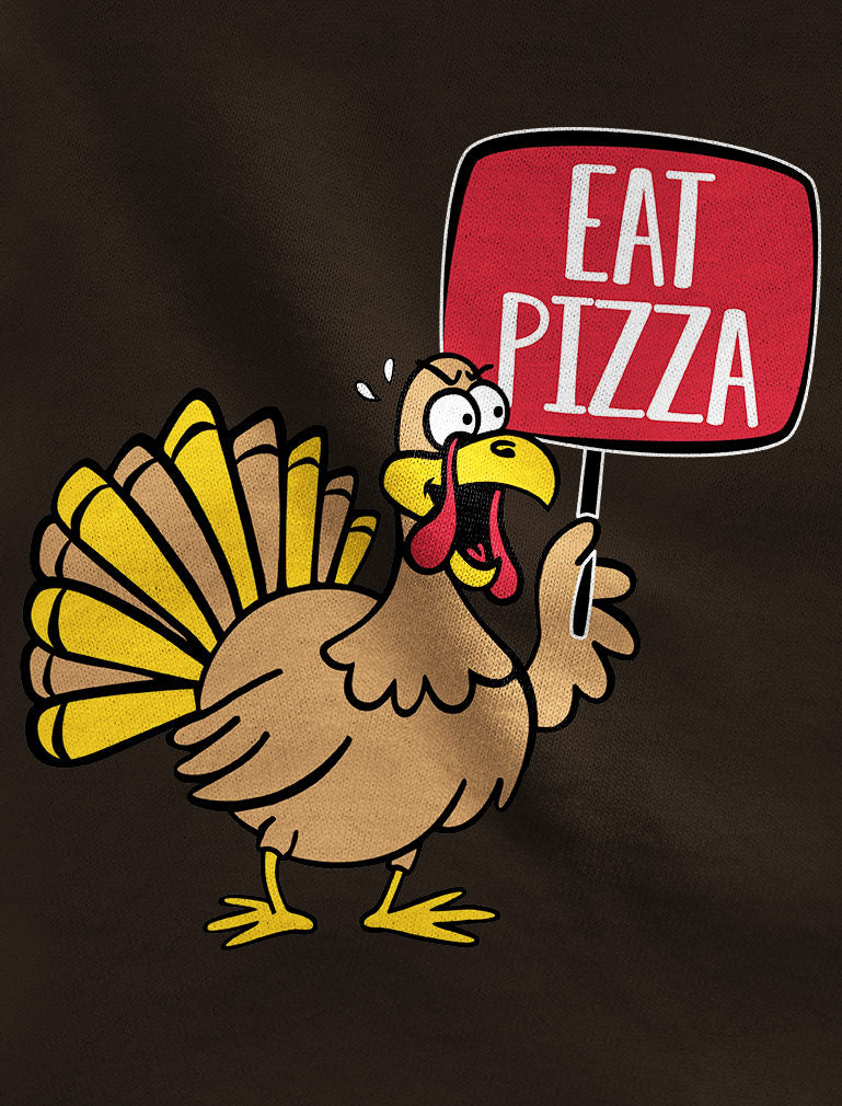 Save a Turkey Eat Pizza Thanksgiving Women Sweatshirt - Navy 9