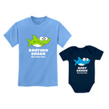 Big Brother Little Brother Outfits Shark Matching Gifts for Siblings Set 
