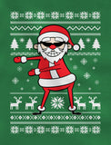 Santa Floss Funny Ugly Christmas Sweater Toddler Kids Long sleeve T-Shirt 
