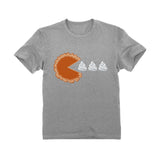 Thumbnail Thanksgiving Pumpkin Pie & Cream Retro Youth Kids T-Shirt Gray 5