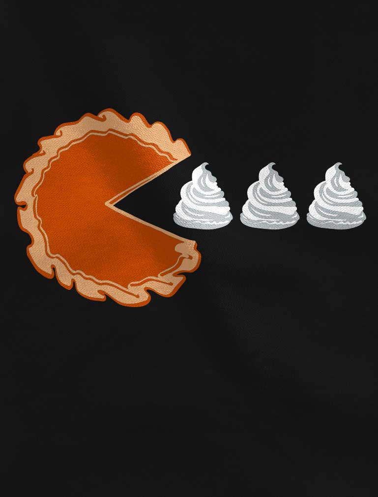 Thanksgiving Pumpkin Pie & Cream Retro Youth Kids T-Shirt - Navy 7