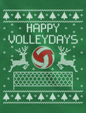 Thumbnail Happy Volleydays Gift for Volleyball Fans Ugly Christmas Women Sweatshirt Green 6