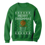 Merry Swishmas - Christmas Ugly Sweater For Basketball Fans Sweatshirt 