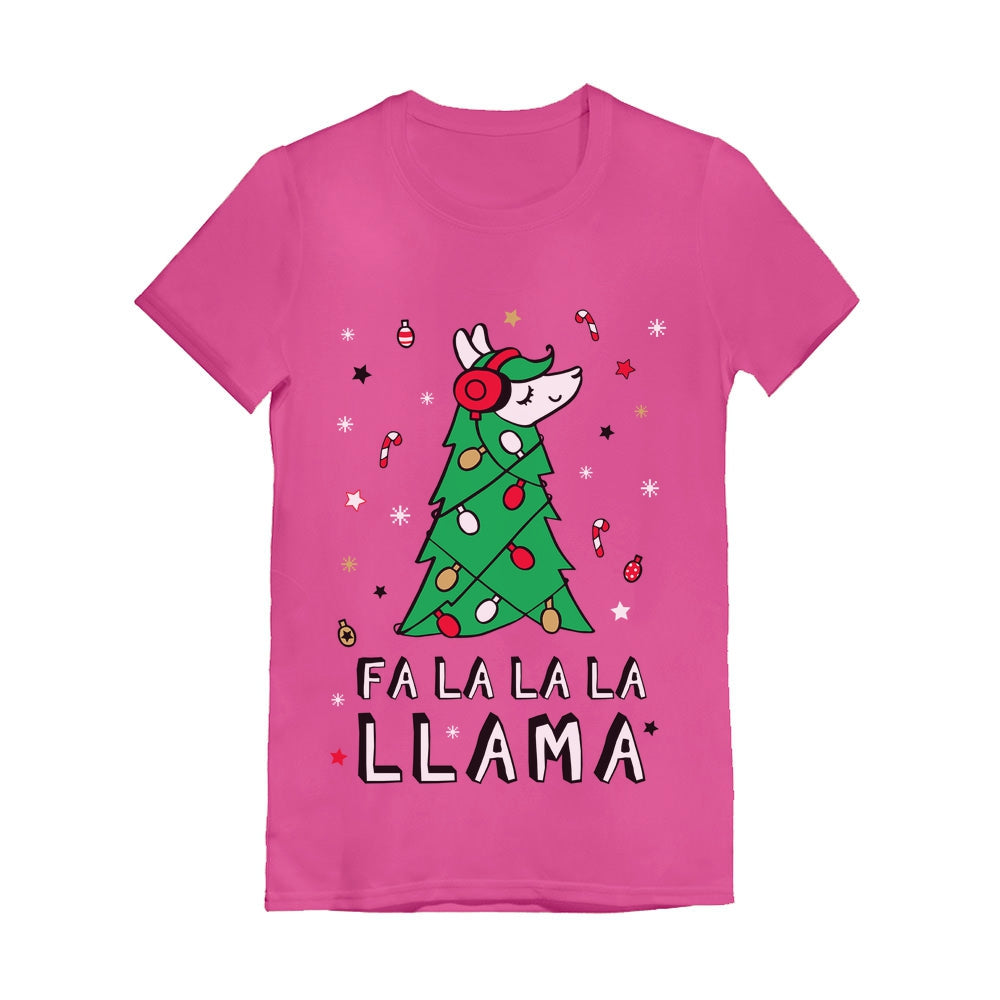 Fa La La Llama Ugly Christmas Sweater Funny Xmas Youth Kids Girls