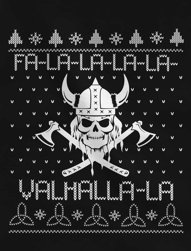 Viking Nordic God Valhalla Mythology Ugly Christmas Long Sleeve T-Shirt - Green 5