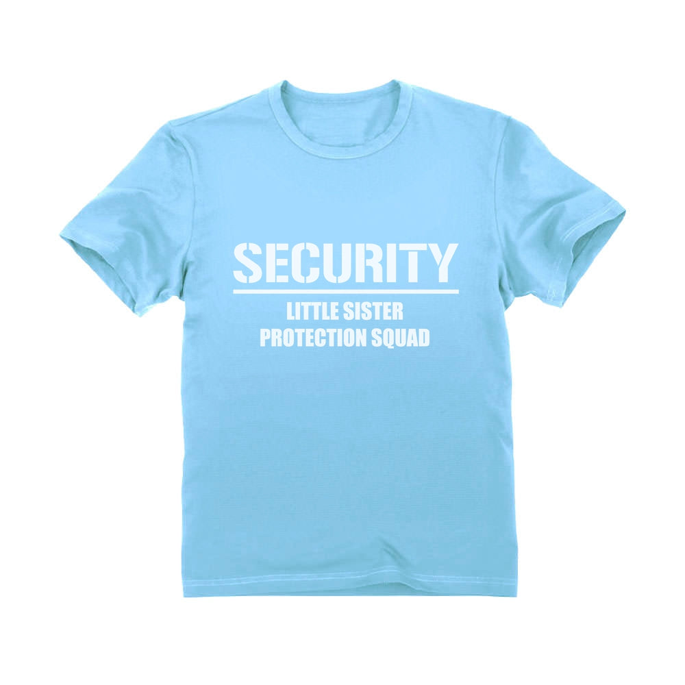 Big Brother - Security For My Little Sister Youth Kids T-Shirt - California Blue 1