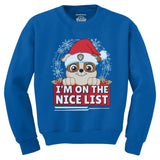 Thumbnail Paw Patrol Christmas Rubble Nice List Santa Toddler Kids Sweatshirt Blue 1