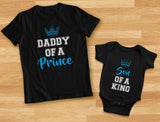 Thumbnail Daddy of a Prince & Son of a King Matching Shirts Black 5